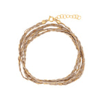 Braied Silk & Chain Wrap Bracelet 14k Gold Filled, Silk