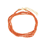 Braied Silk & Chain Wrap Bracelet 14k Gold Filled, Silk