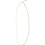 Yin Yang Necklace Sterling Silver, Smoky Quartz