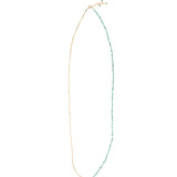 Yin Yang Necklace 14k Gold Filled, Turquoise