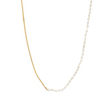 Yin Yang Necklace 14k Gold Filled, Moonstone