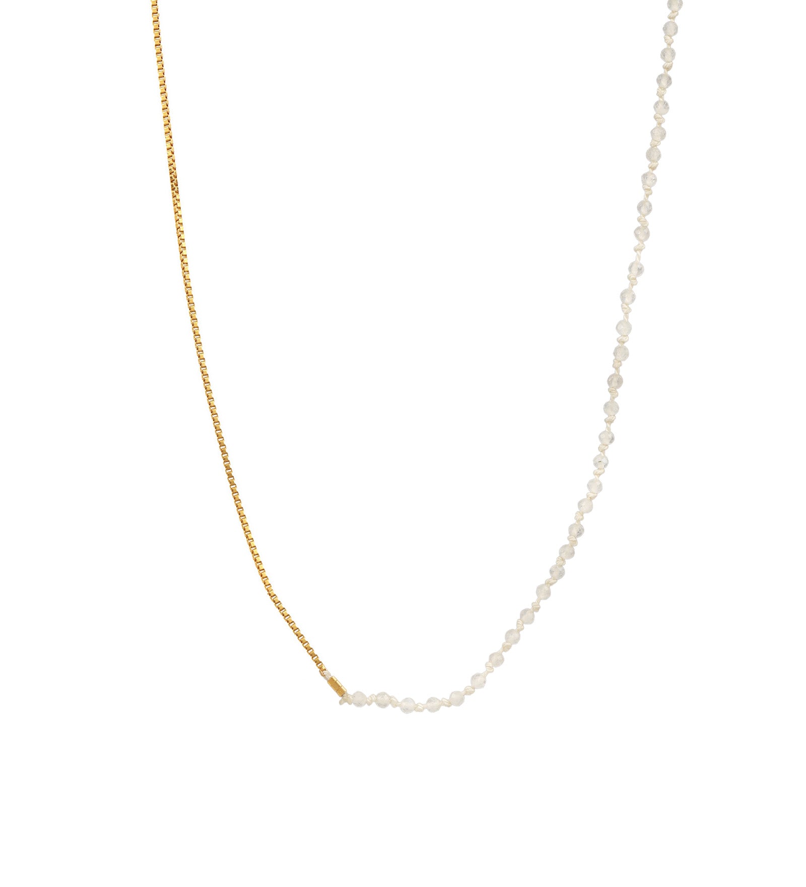 Yin Yang Necklace 14k Gold Filled, Moonstone