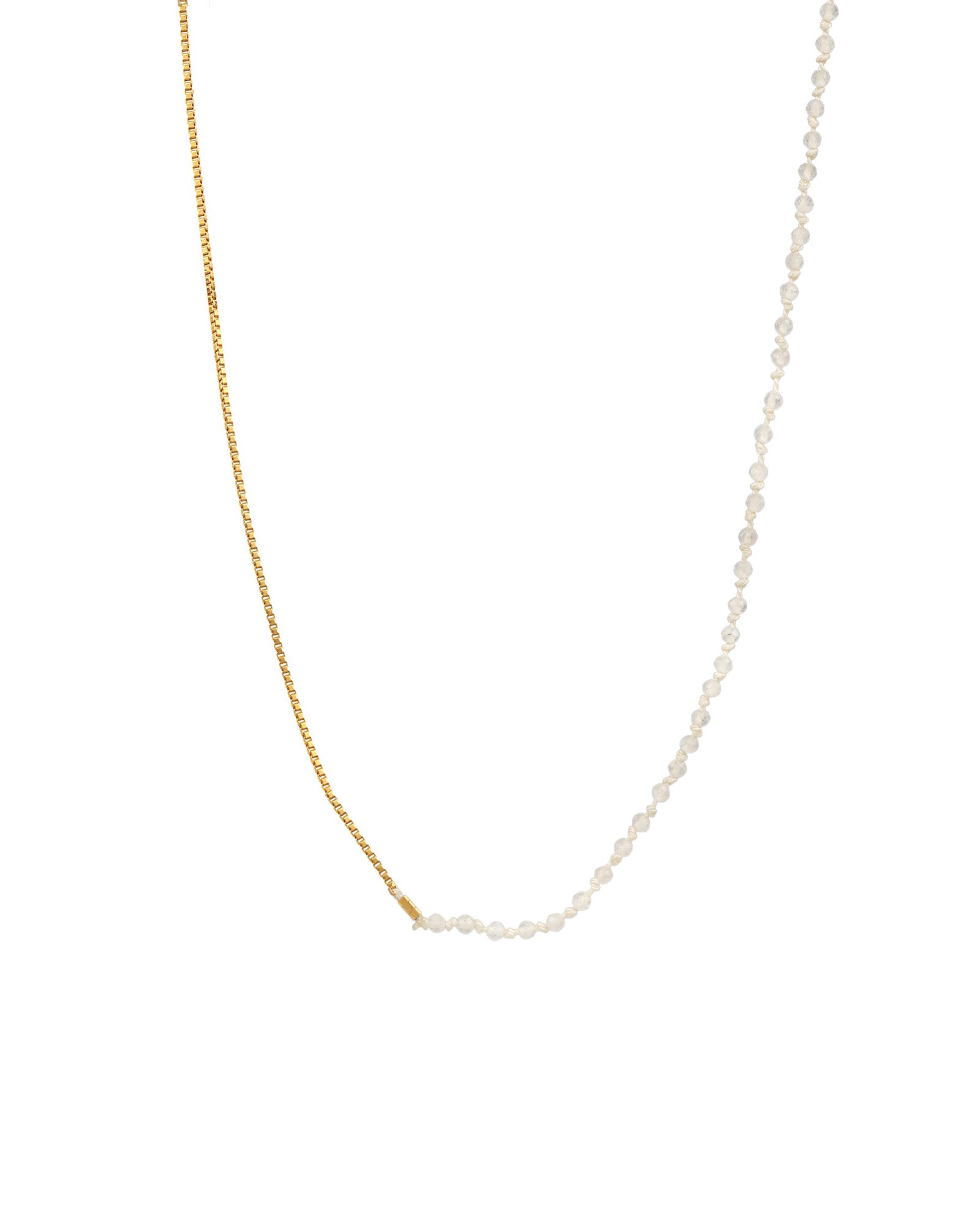 Yin Yang Necklace 14k Gold Filled, Moonstone
