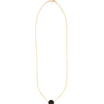 Magnetic Dot Necklace 14k Gold Filled, Onyx