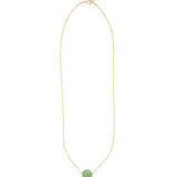 Magnetic Dot Necklace 14k Gold Filled, Eye Agate