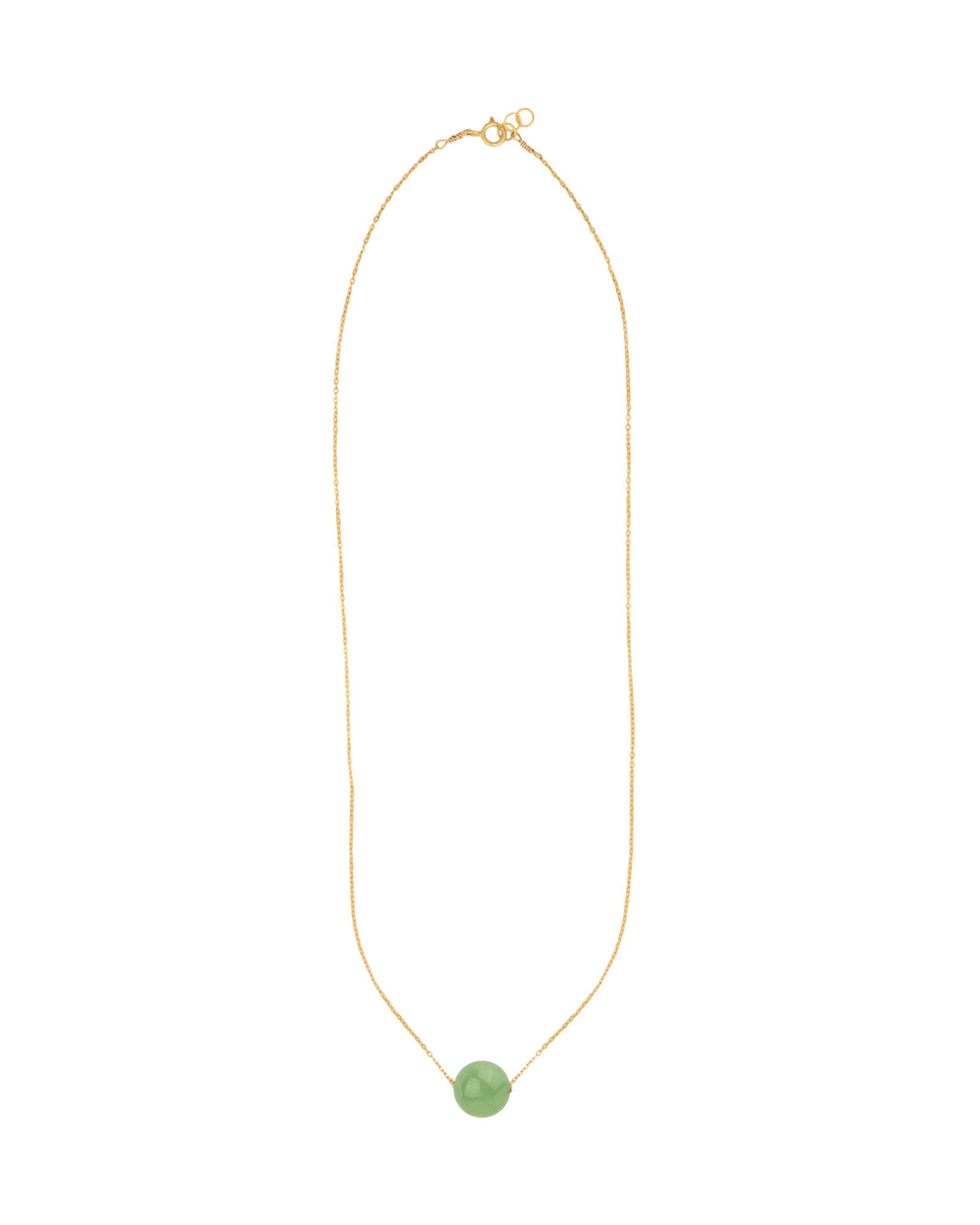 Magnetic Dot Necklace 14k Gold Filled, Eye Agate