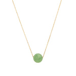 Magnetic Dot Necklace 14k Gold Filled, Eye Agate