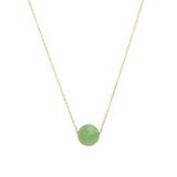 Magnetic Dot Necklace 14k Gold Filled, Eye Agate