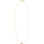 Magnetic Dot Necklace 14k Gold Filled, Rose Quartz