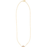 Magnetic Dot Necklace 14k Gold Filled, Rose Quartz