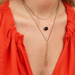 River Chain Necklace Mixed Metal, Silk