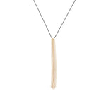 River Chain Necklace Mixed Metal, Silk
