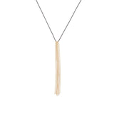River Chain Necklace Mixed Metal, Silk