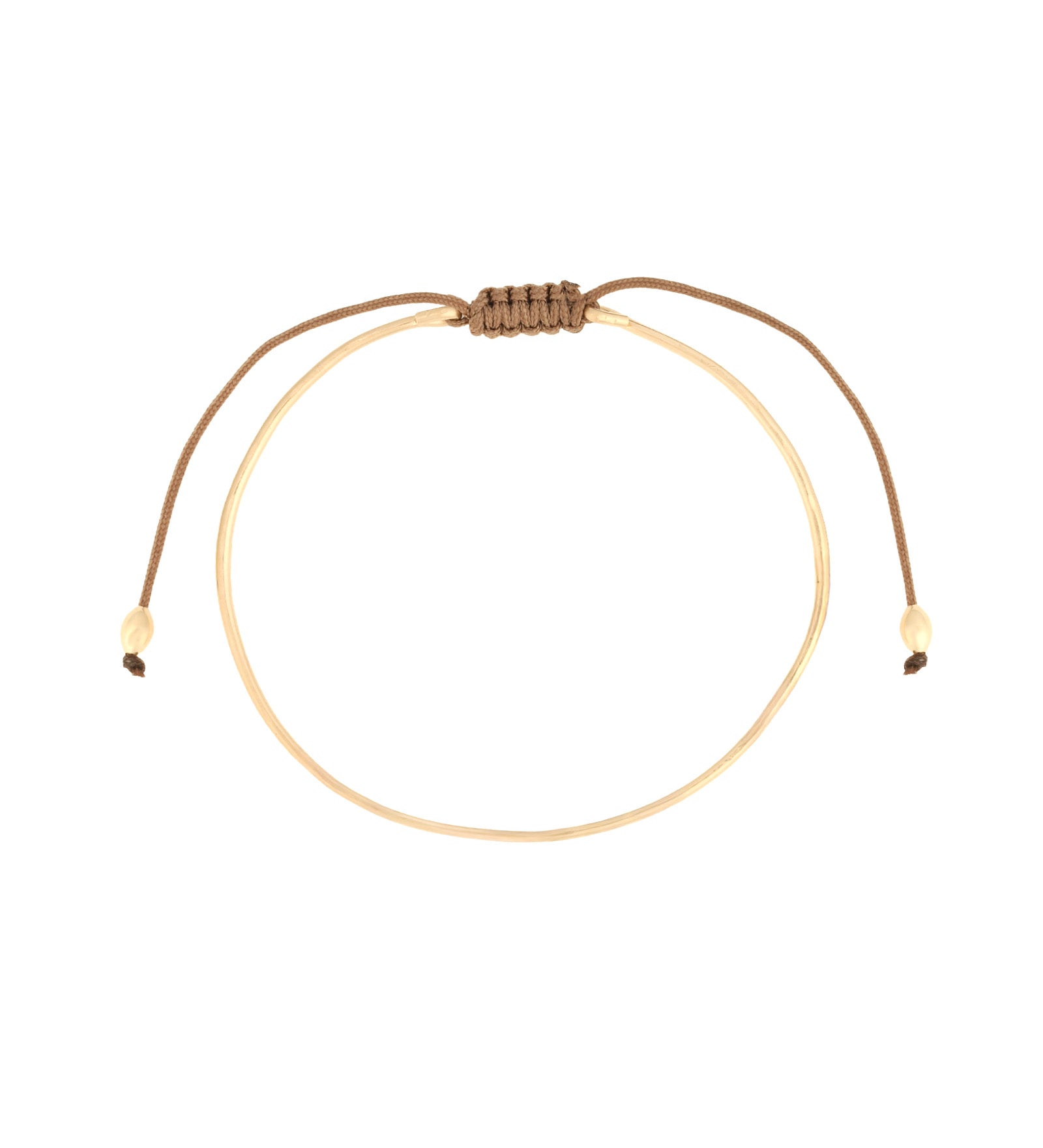 United Bracelet Thin 14k Gold Filled, Beige