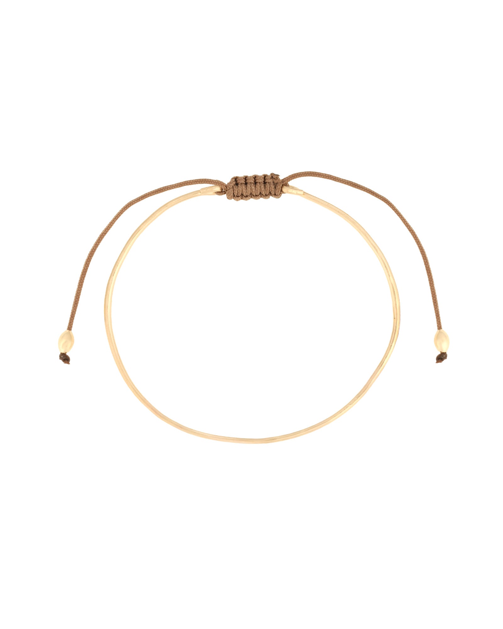 United Bracelet Thin 14k Gold Filled, Beige