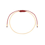 United Bracelet Thin 14k Gold Filled, Dark Red