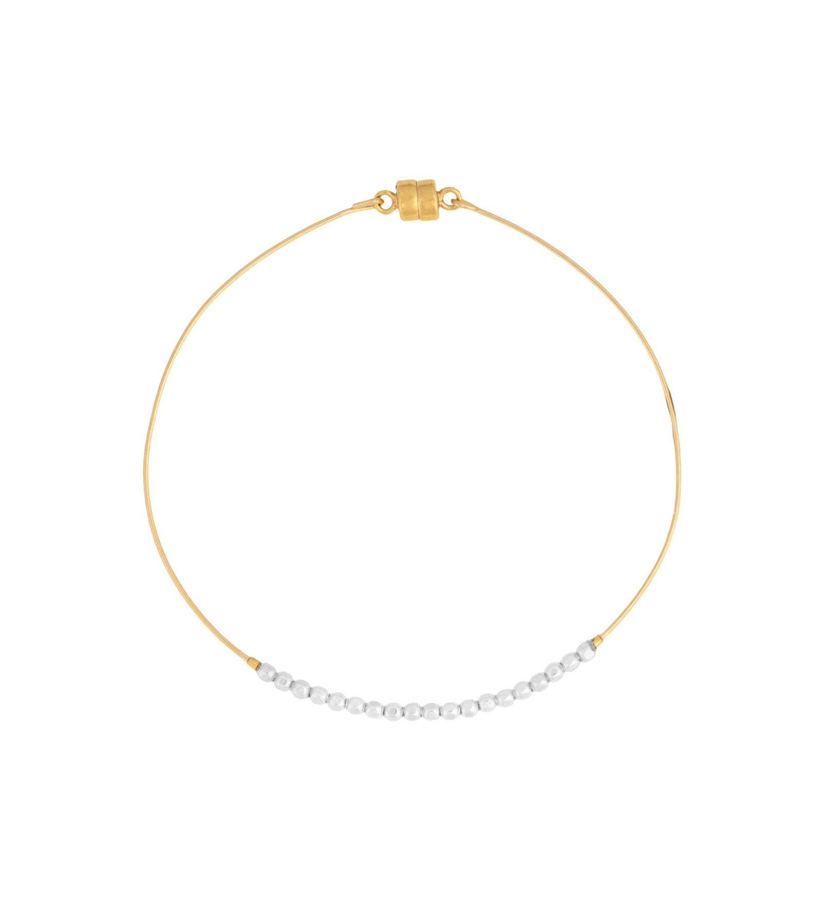 Magnetic Sun Beaded Bracelet 14k Gold Filled, Sterling Silver