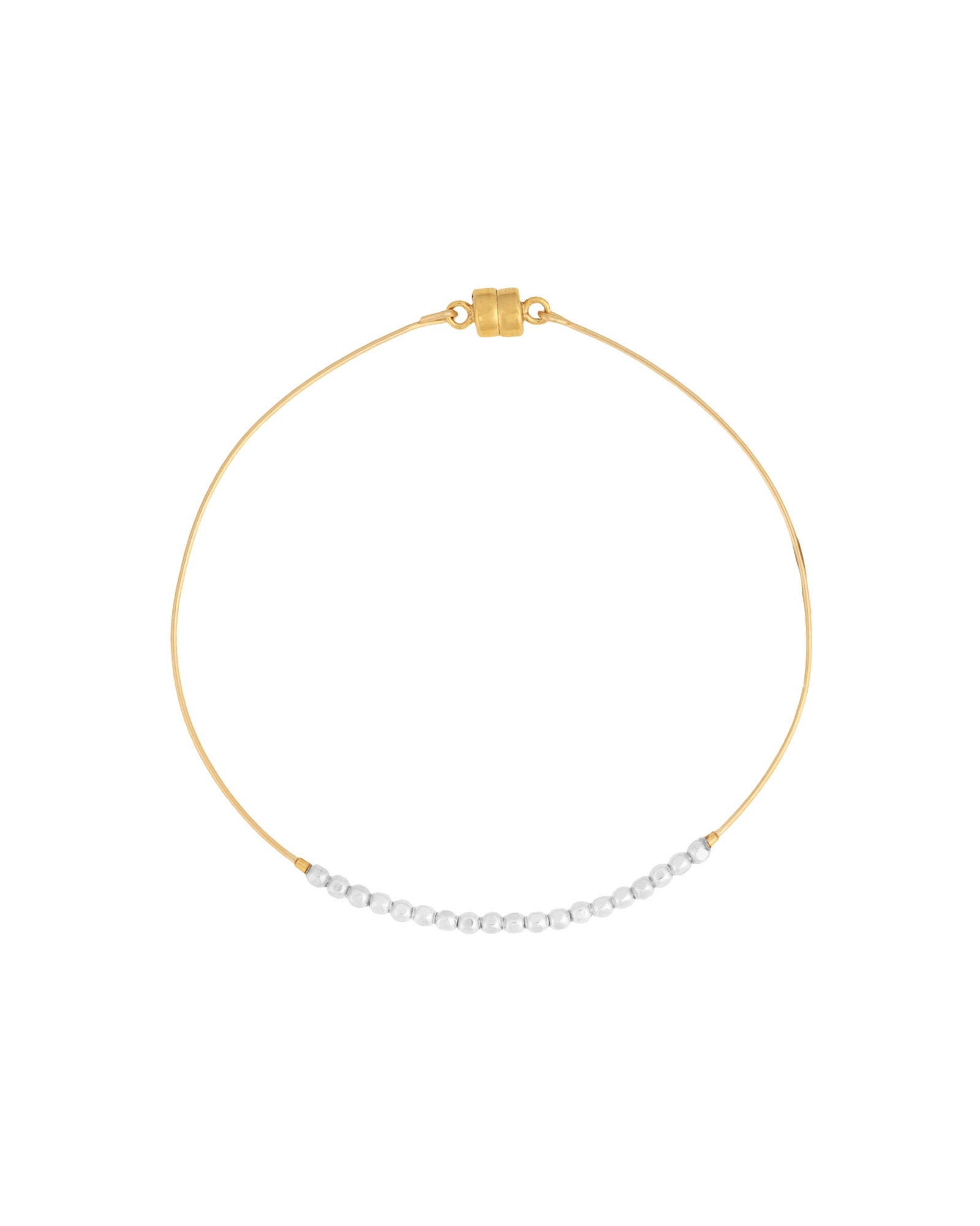 Magnetic Sun Beaded Bracelet 14k Gold Filled, Sterling Silver