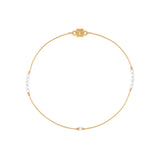 Magnetic Moon Two Tone Bracelet 14k Gold Filled, Sterling Silver