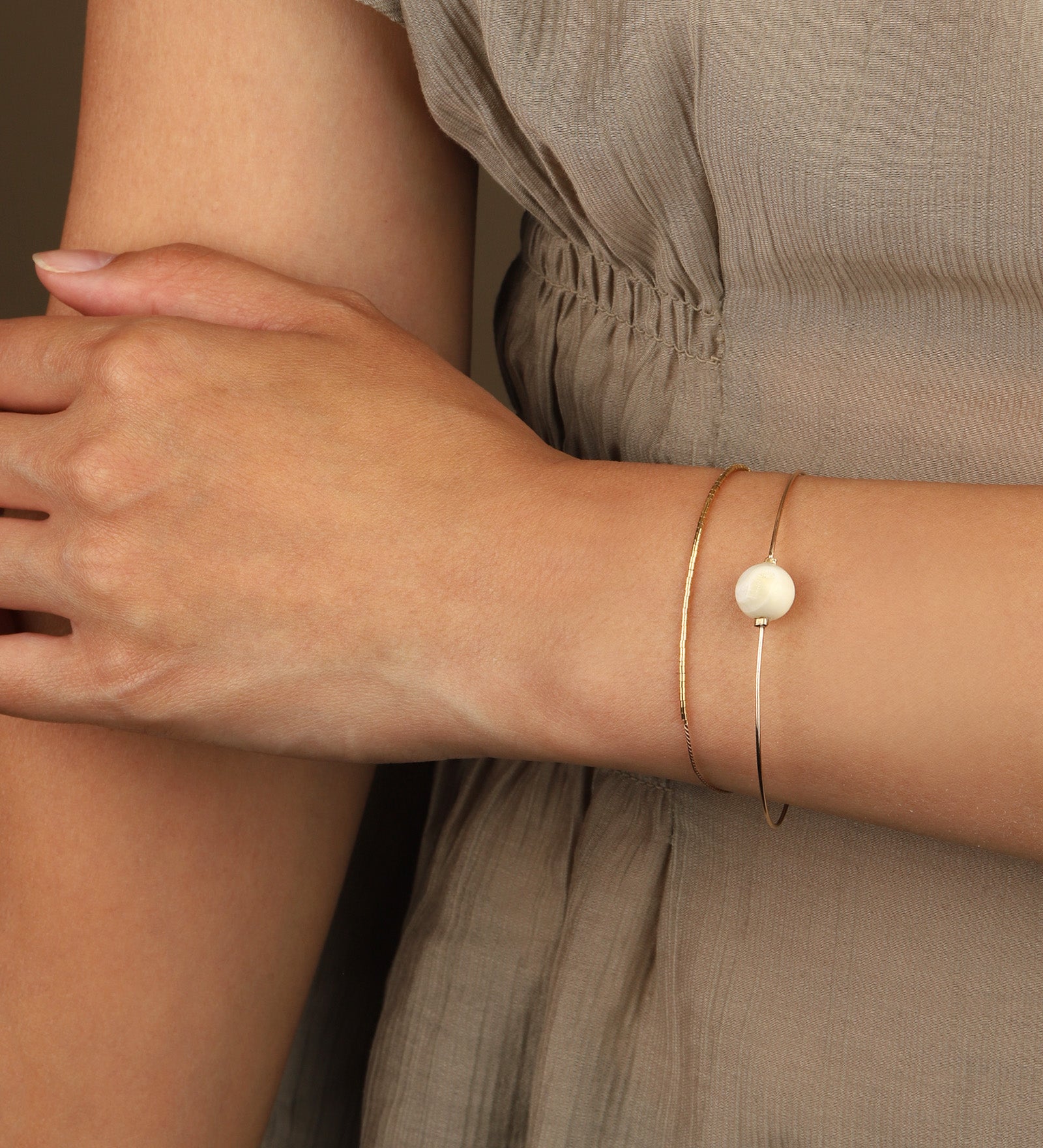 Naimaz-Magnetic Mother of Pearl Bracelet-Bracelets-Blue Ruby Jewellery-Vancouver Canada