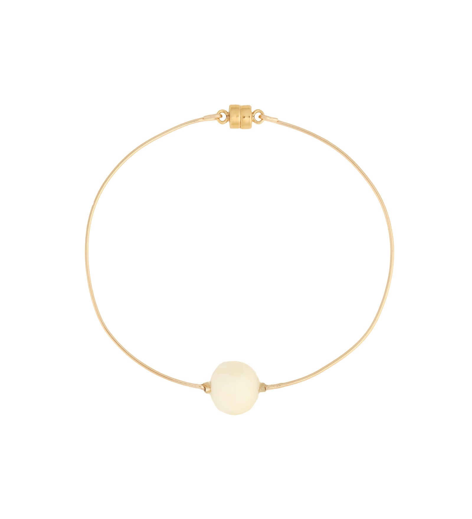 Magnetic Mother of Pearl Bracelet 14k Gold Filled, Mother of Pearl