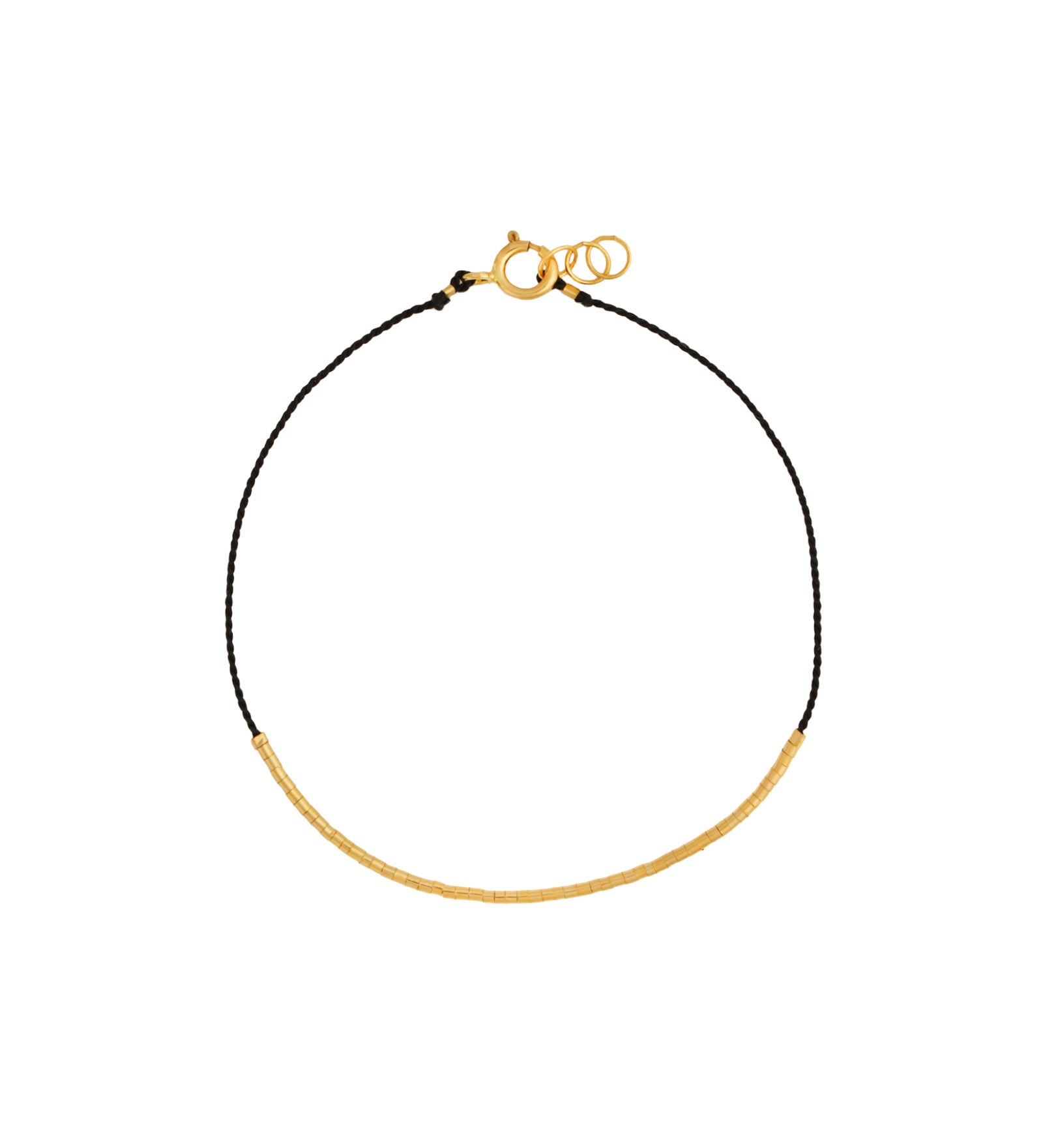 Wish Bracelet 14k Gold Filled, Black