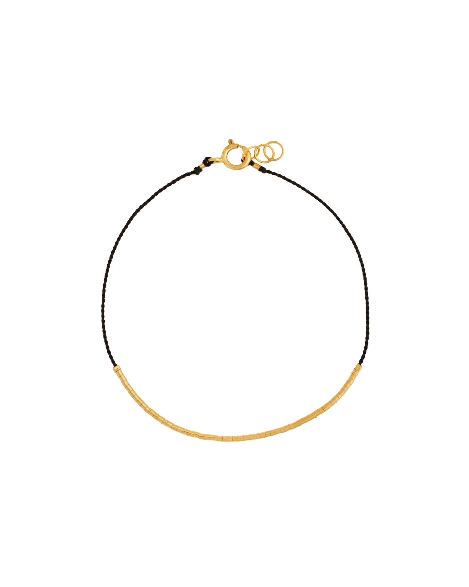 Wish Bracelet 14k Gold Filled, Black