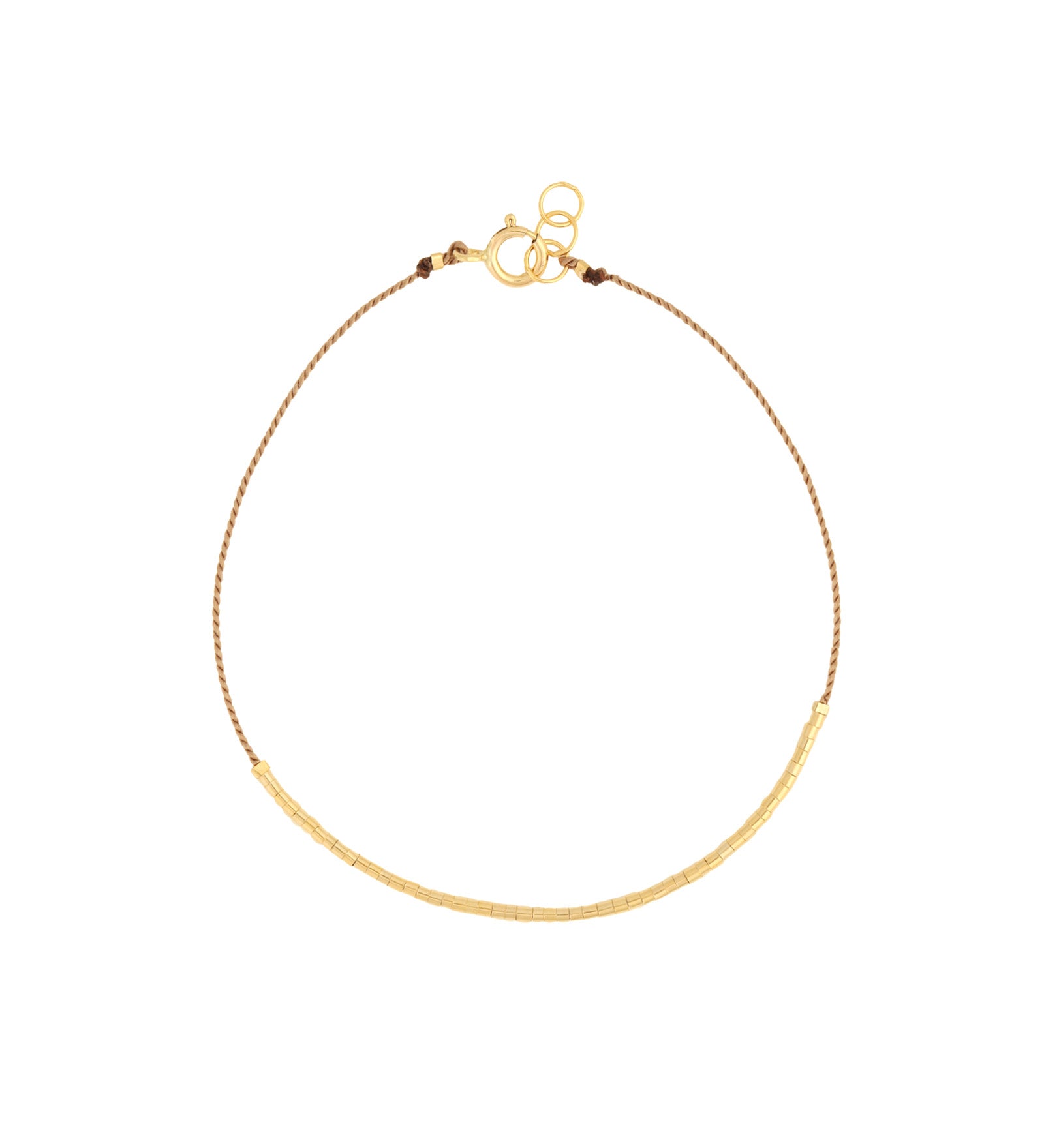 Wish Bracelet 14k Gold Filled, Beige