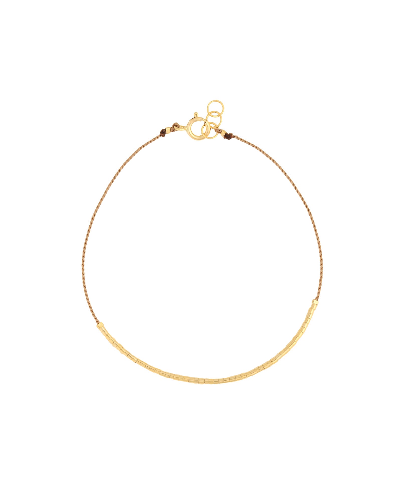 Wish Bracelet 14k Gold Filled, Beige