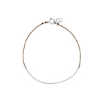 Wish Bracelet Sterling Silver, Beige