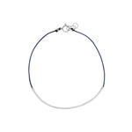 Wish Bracelet Sterling Silver, Navy