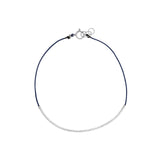 Wish Bracelet Sterling Silver, Navy