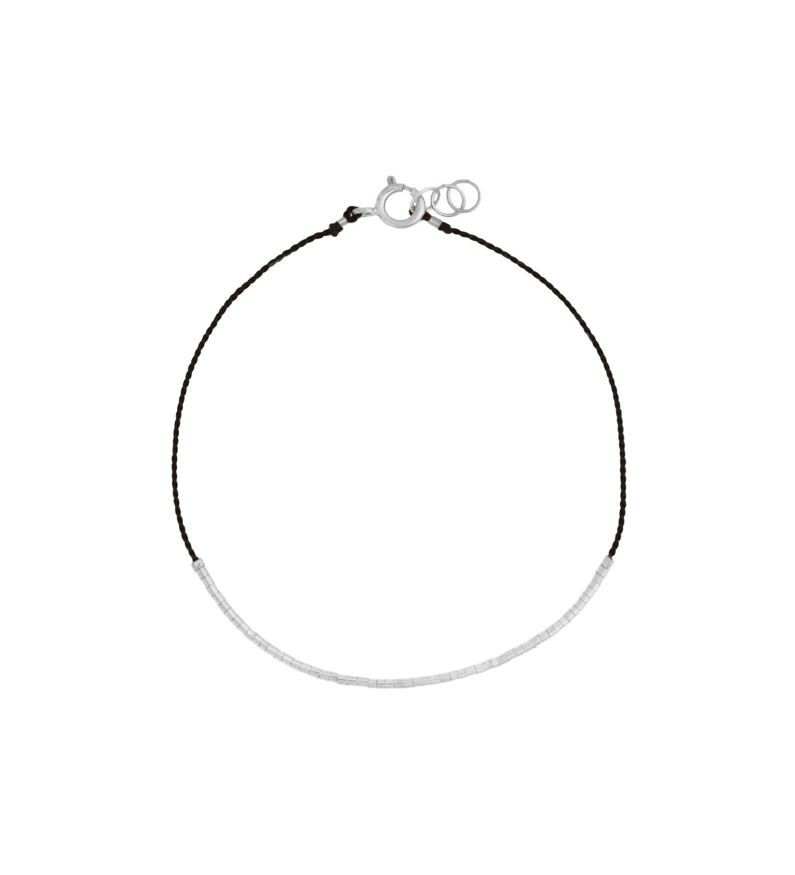 Wish Bracelet Sterling Silver, Black
