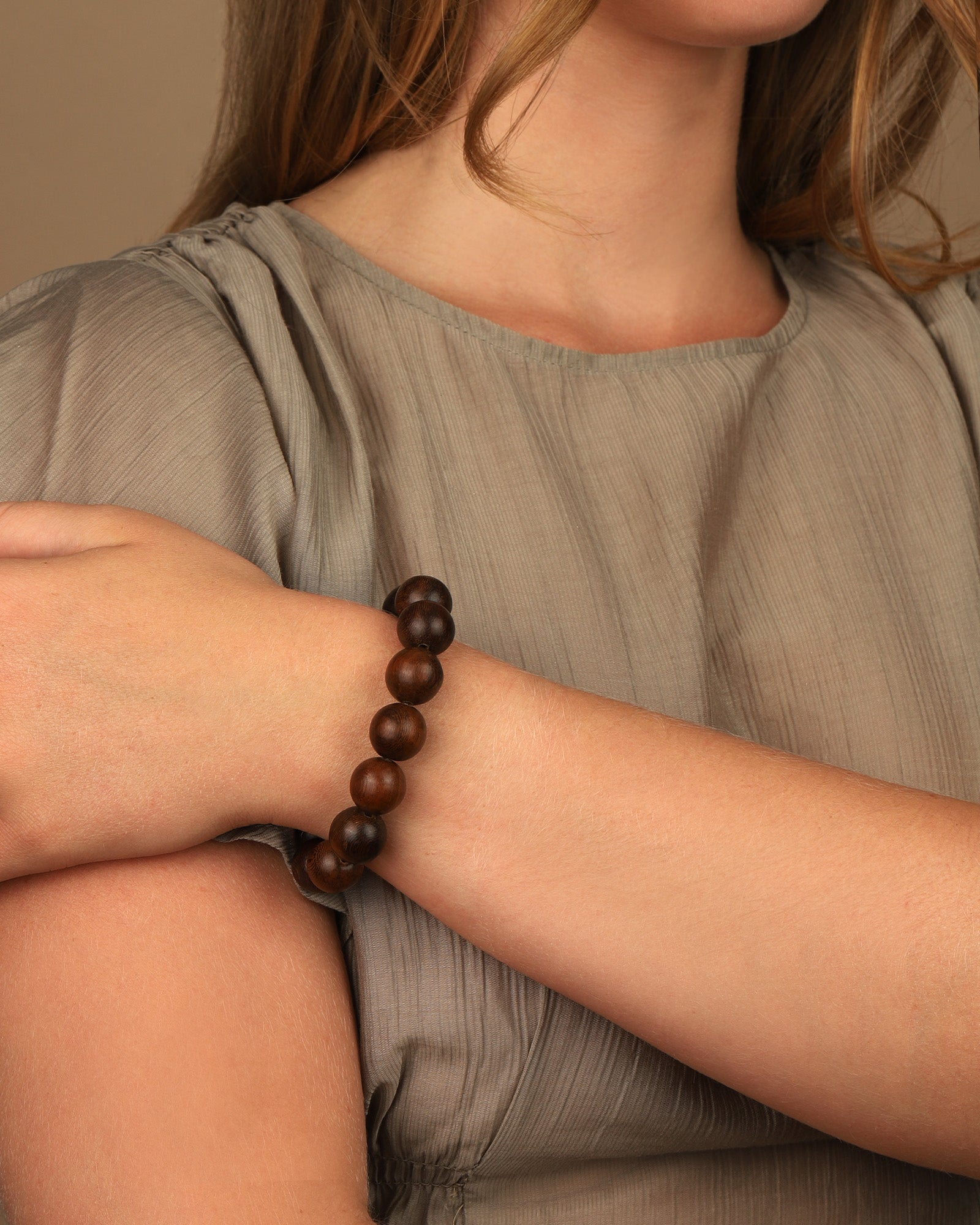 Naimaz-Ebony Beaded & Leather Bracelet-Bracelets-Blue Ruby Jewellery-Vancouver Canada
