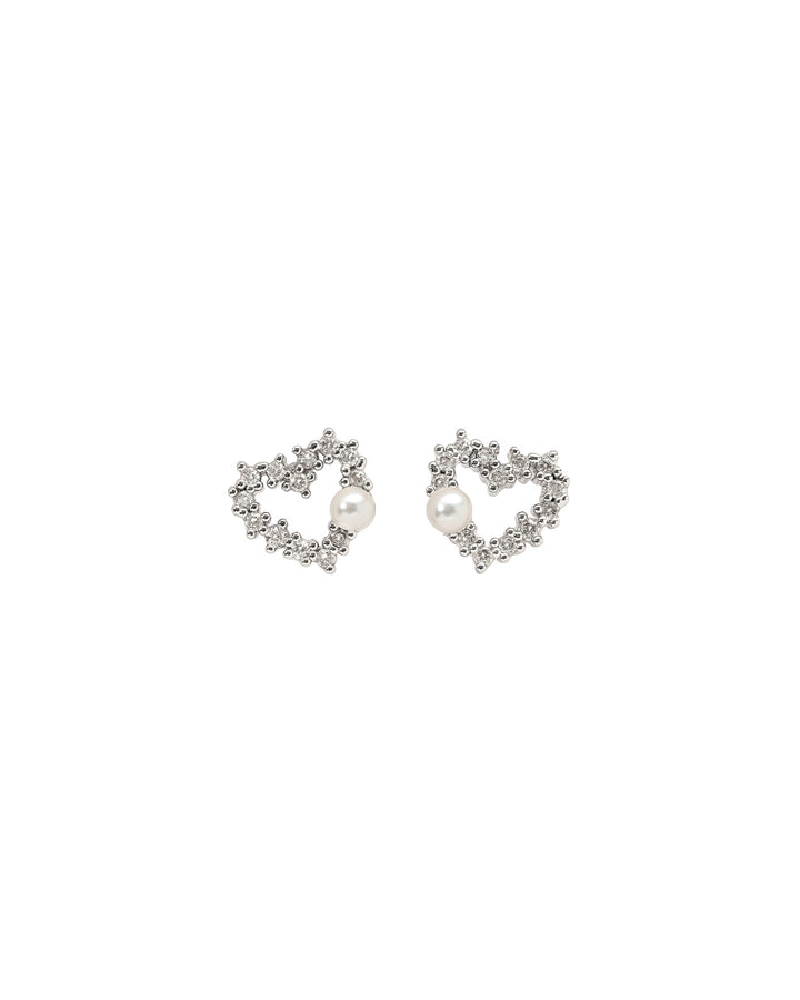 Olive & Piper-Noemie Studs-Earrings-Silver Plated, Cubic Zirconia, Faux Pearls-Blue Ruby Jewellery-Vancouver Canada