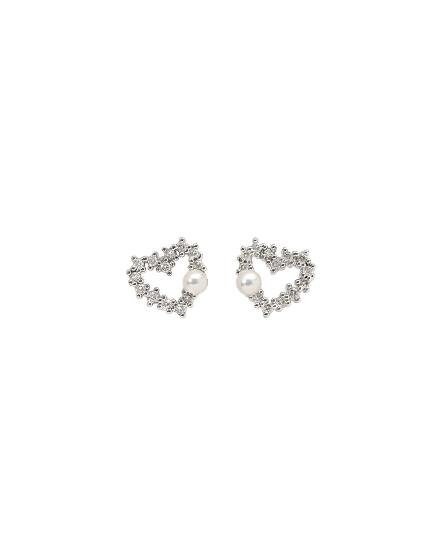 Olive & Piper-Noemie Studs-Earrings-Silver Plated, Cubic Zirconia, Faux Pearls-Blue Ruby Jewellery-Vancouver Canada