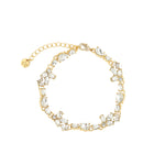 Olive & Piper-Montellier Bracelet-Bracelets-Oxidized Gold, Crystal-Blue Ruby Jewellery-Vancouver Canada