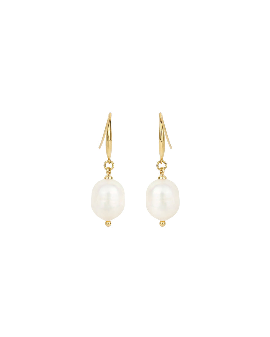Olive & Piper-Prado Pearl Drops-Earrings-14k Gold Plated, White Pearl-Blue Ruby Jewellery-Vancouver Canada