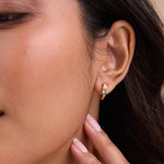 Olive & Piper-Oliver Hoops-Earrings-Blue Ruby Jewellery-Vancouver Canada