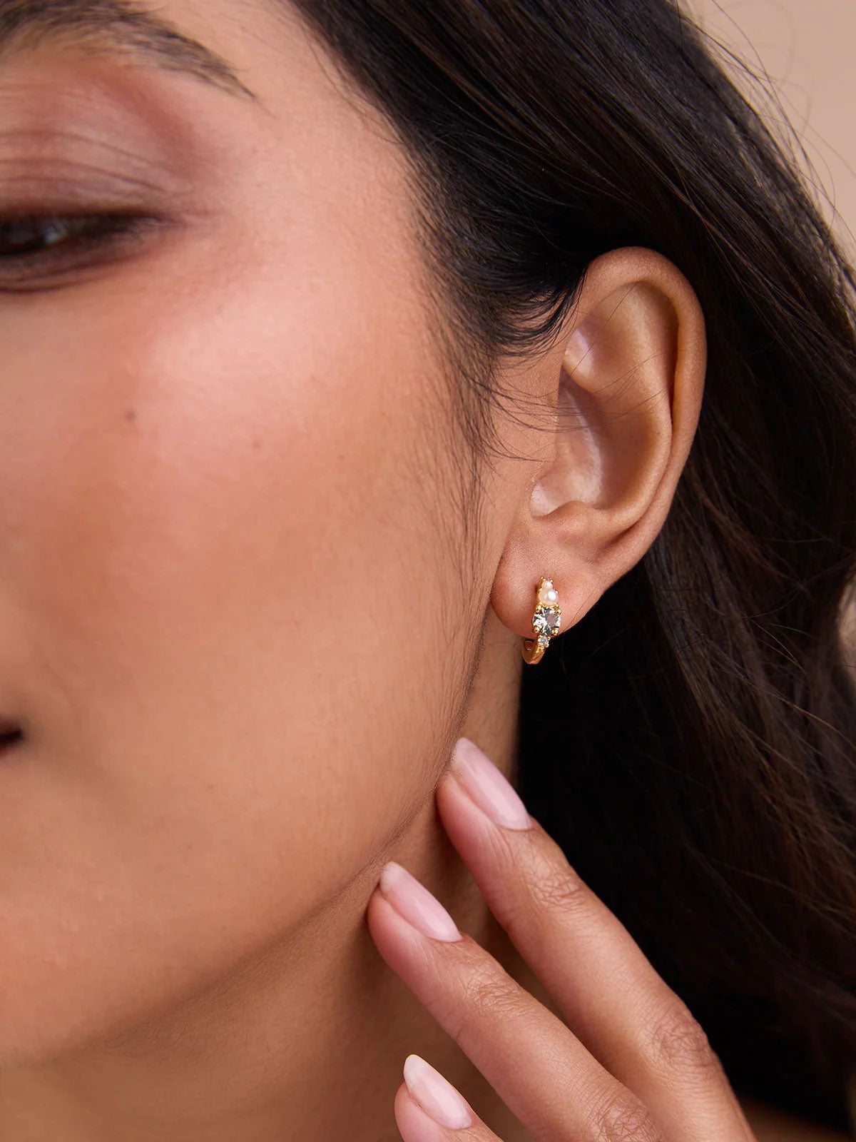 Olive & Piper-Oliver Hoops-Earrings-Blue Ruby Jewellery-Vancouver Canada