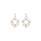 Olive & Piper-Olivia Drops-Earrings-Oxidized Gold, Crystal-Blue Ruby Jewellery-Vancouver Canada