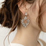 Olive & Piper-Olivia Drops-Earrings-Silver-Tone, Crystal-Blue Ruby Jewellery-Vancouver Canada