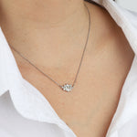 Olive & Piper-Essie Necklace-Necklaces-Silver-Tone, Crystal-Blue Ruby Jewellery-Vancouver Canada