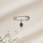 Olive & Piper-Something Blue Pin - Sapphire-Accessories-Blue Ruby Jewellery-Vancouver Canada