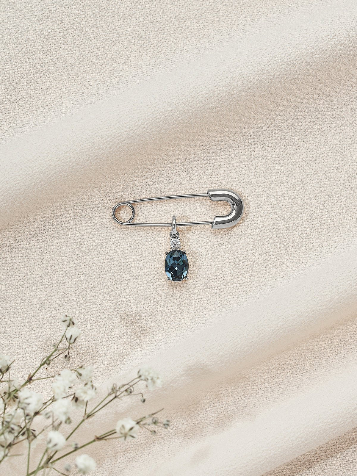 Olive & Piper-Something Blue Pin - Sapphire-Accessories-Blue Ruby Jewellery-Vancouver Canada