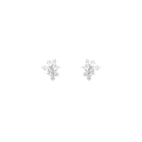 Simone Studs Silver Tone, Cubic Zirconia