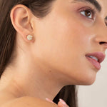 Estrella Earrings 14k Gold Plated, Crystal