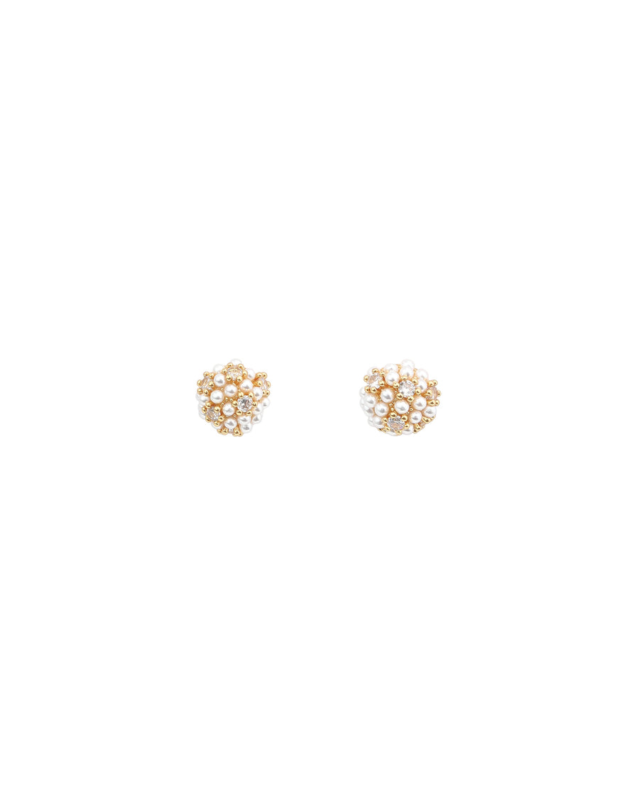 Estrella Earrings 14k Gold Plated, Crystal