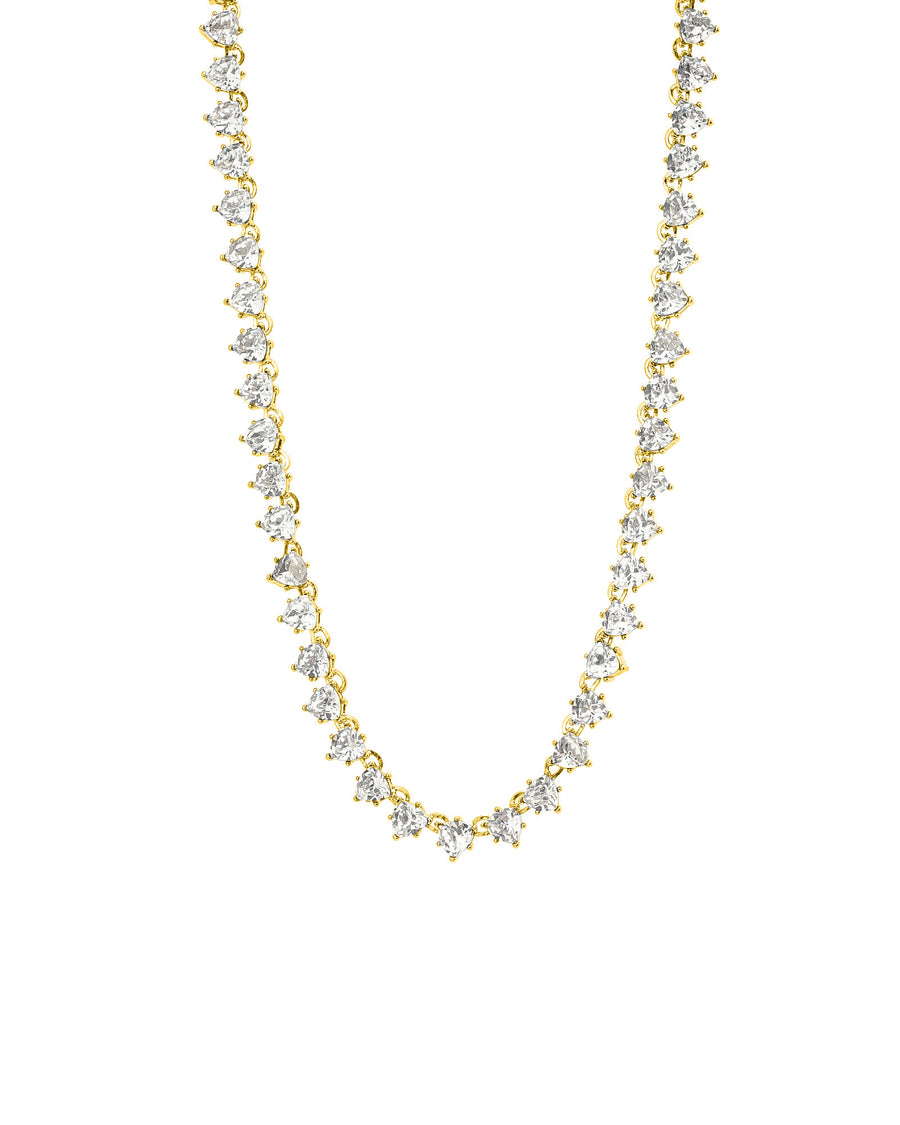 Olive & Piper-Sivan Necklace-Necklaces-14k Gold Plated, Cubic Zirconia-Blue Ruby Jewellery-Vancouver Canada