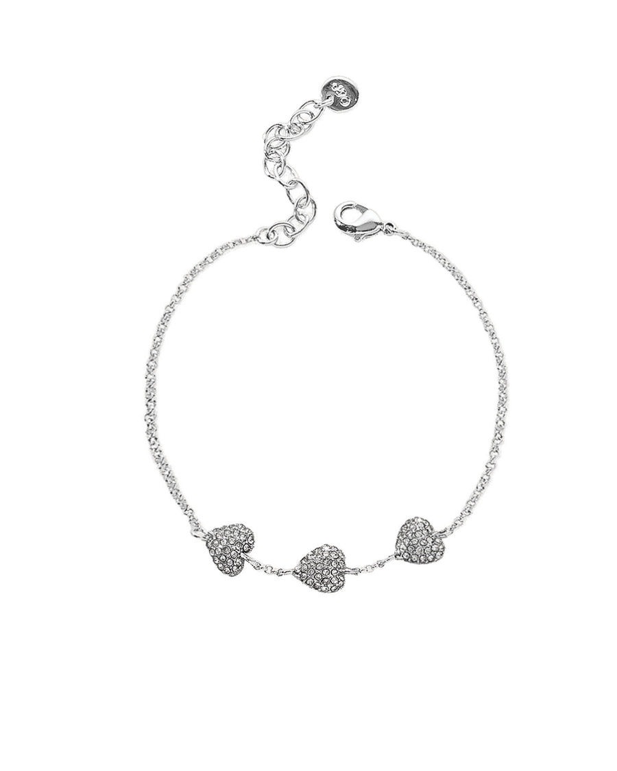 J'Adore Bracelet Silver Plated, White Pearl